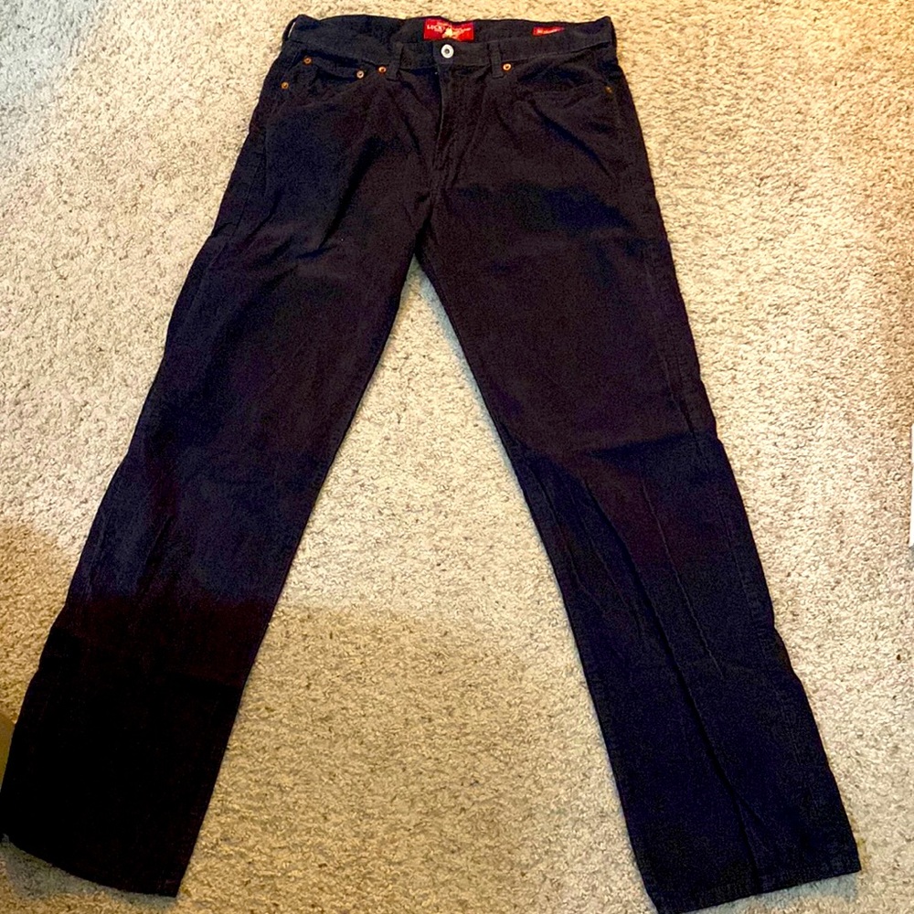 Lucky Brand black corduroy pants 36x34